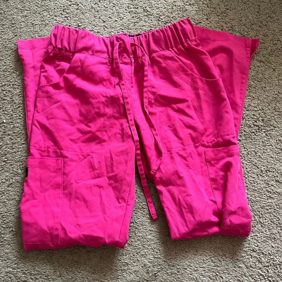 Betsey Johnson Pants - Betsey Johnson Hot Pink Scrub Bottoms